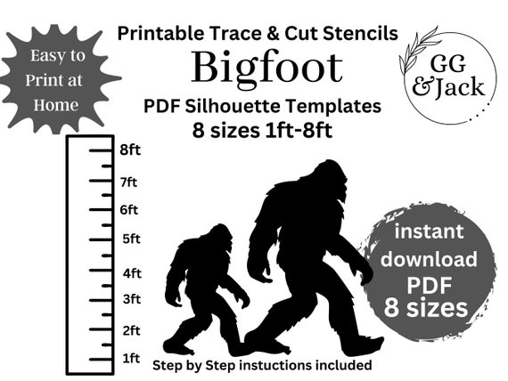 Detailed Life Size Bigfoot Pattern Yeti 8 Ft Sasquatch 