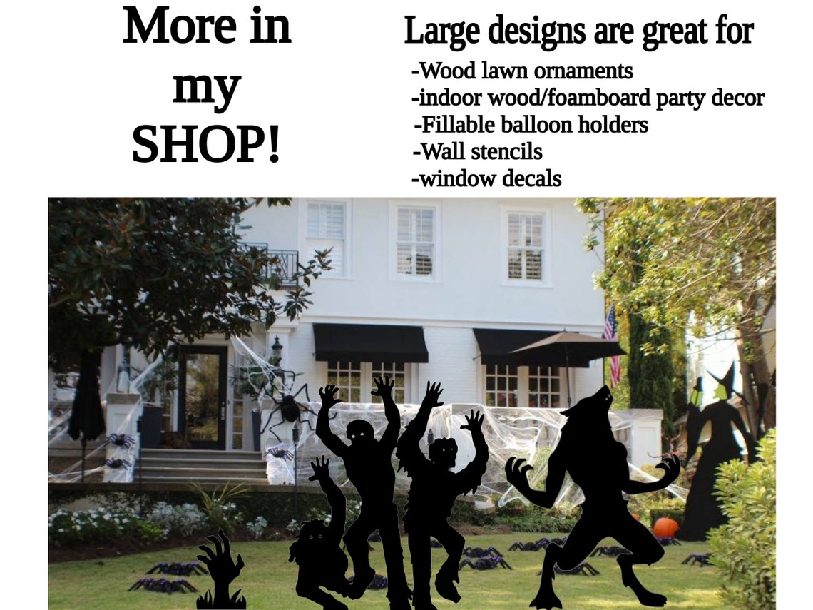 Life Size Santa Sleigh Pdf Template , Yard Art Christmas Silhouette ...