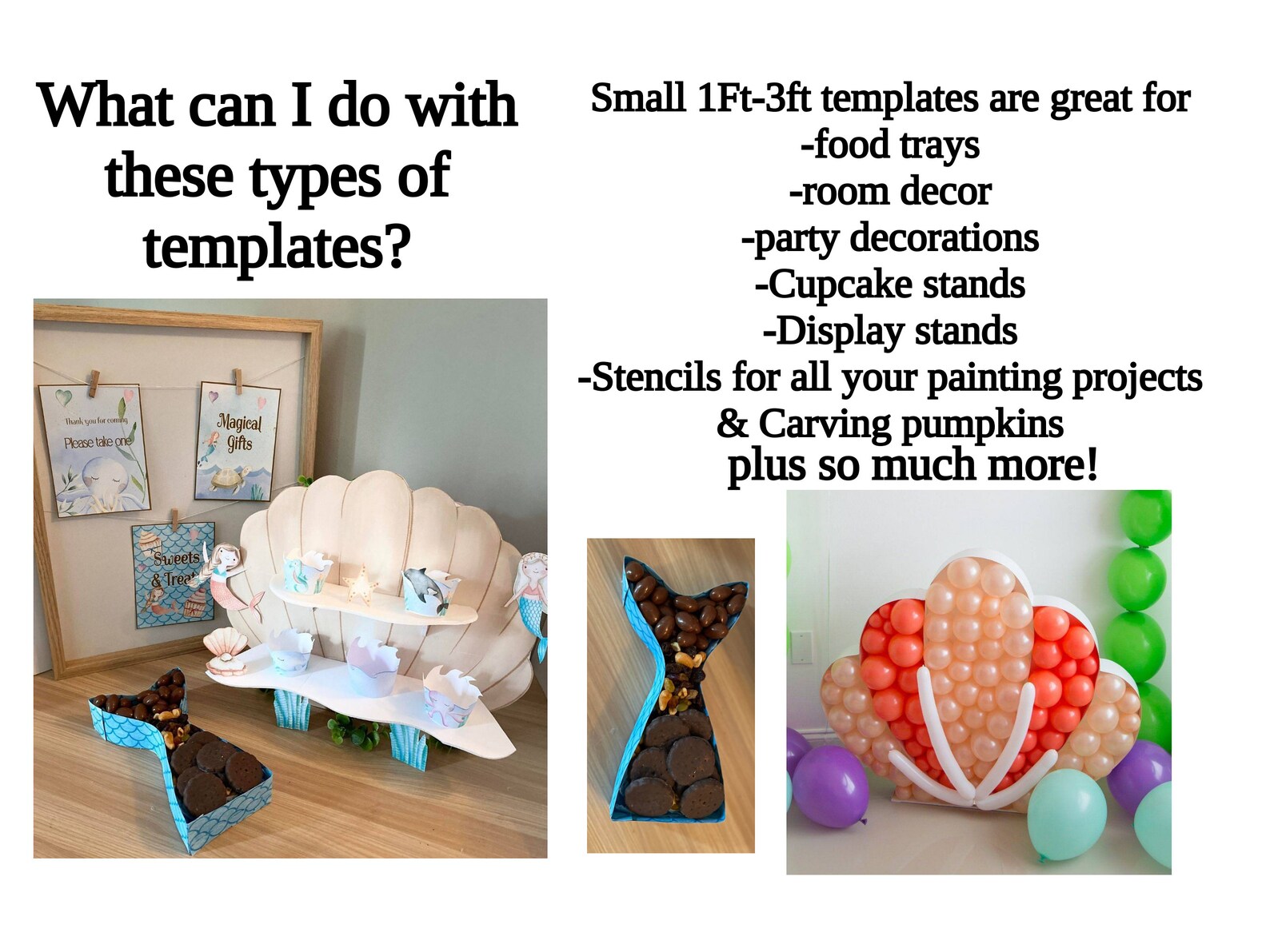 Life Size Tree Template Bundle Yard Art Size 1ft 8ft Pine Etsy