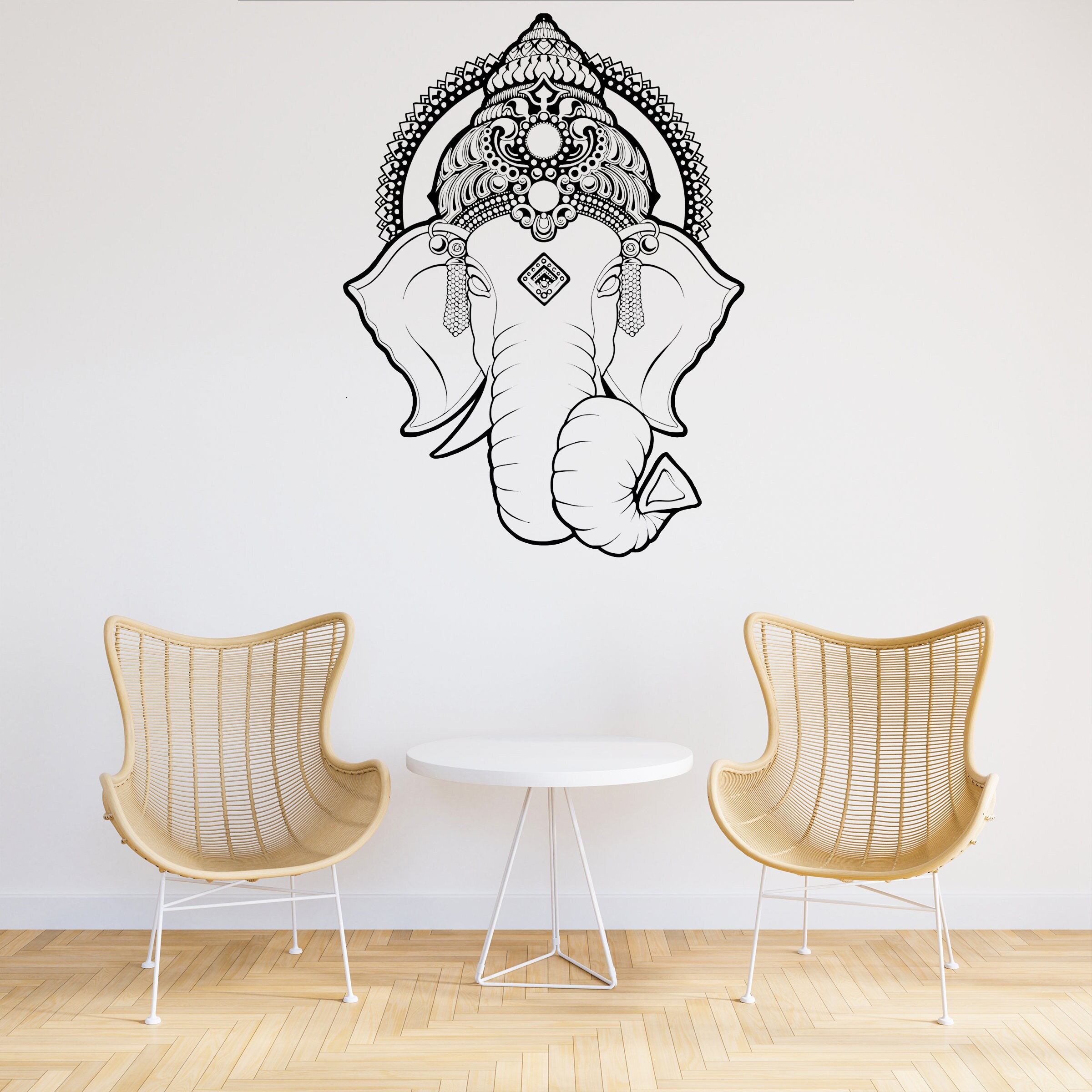 Large Wall Decal Sticker Art Removable Waterproof Vinyl Transfer Ganesh 028-013 Large Wall Decal Sticker Art Removable Waterproof Vinyl Transfer Ganesh 028-013