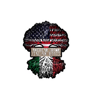 American Italian Roots Heritage  | Sublimation PNG Download | Digital Download | Italy