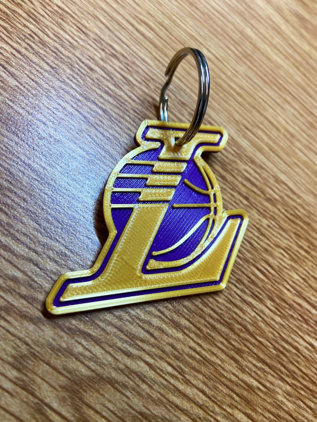 3D Printed Lakers Keychain Etsy