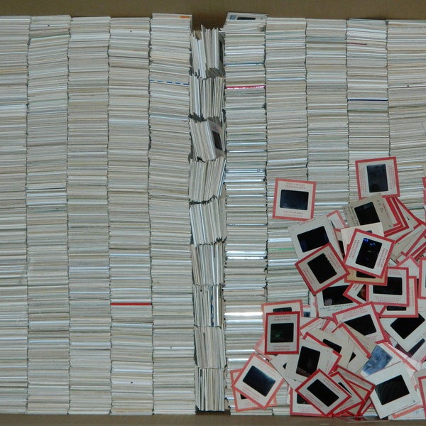 Lot of Random 200 Junk slides for Art craft projects not for collection 50s to 90s slides