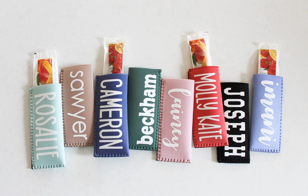 Personalized Popsicle Holder/ Neoprene Popsicle Sleeve/ Ice Pop Holder ...