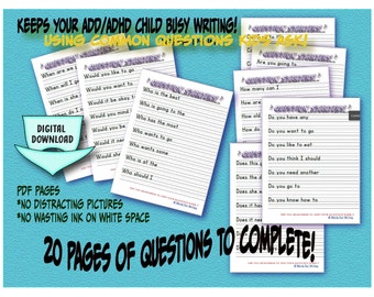 Sentence Writing Practice Workbook | 20 Printable Pages | Fun Writing Activities for Kids & Early Learners