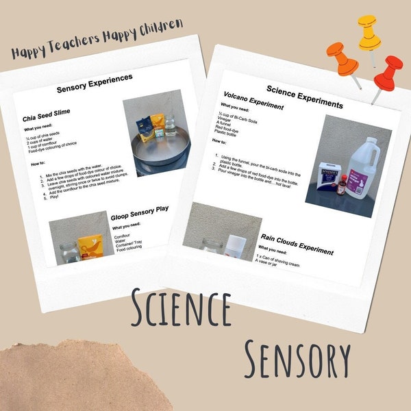 Science Experiments and Sensory Experiences Recipe