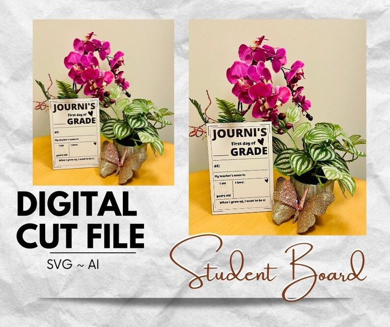 Student Board/ 1st Day of School SVG Bundle Dry Erase Etsy