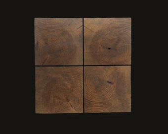 End Grain Wood Tile 6” x 6”