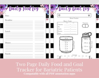 Bariatric Log Sheet - Etsy