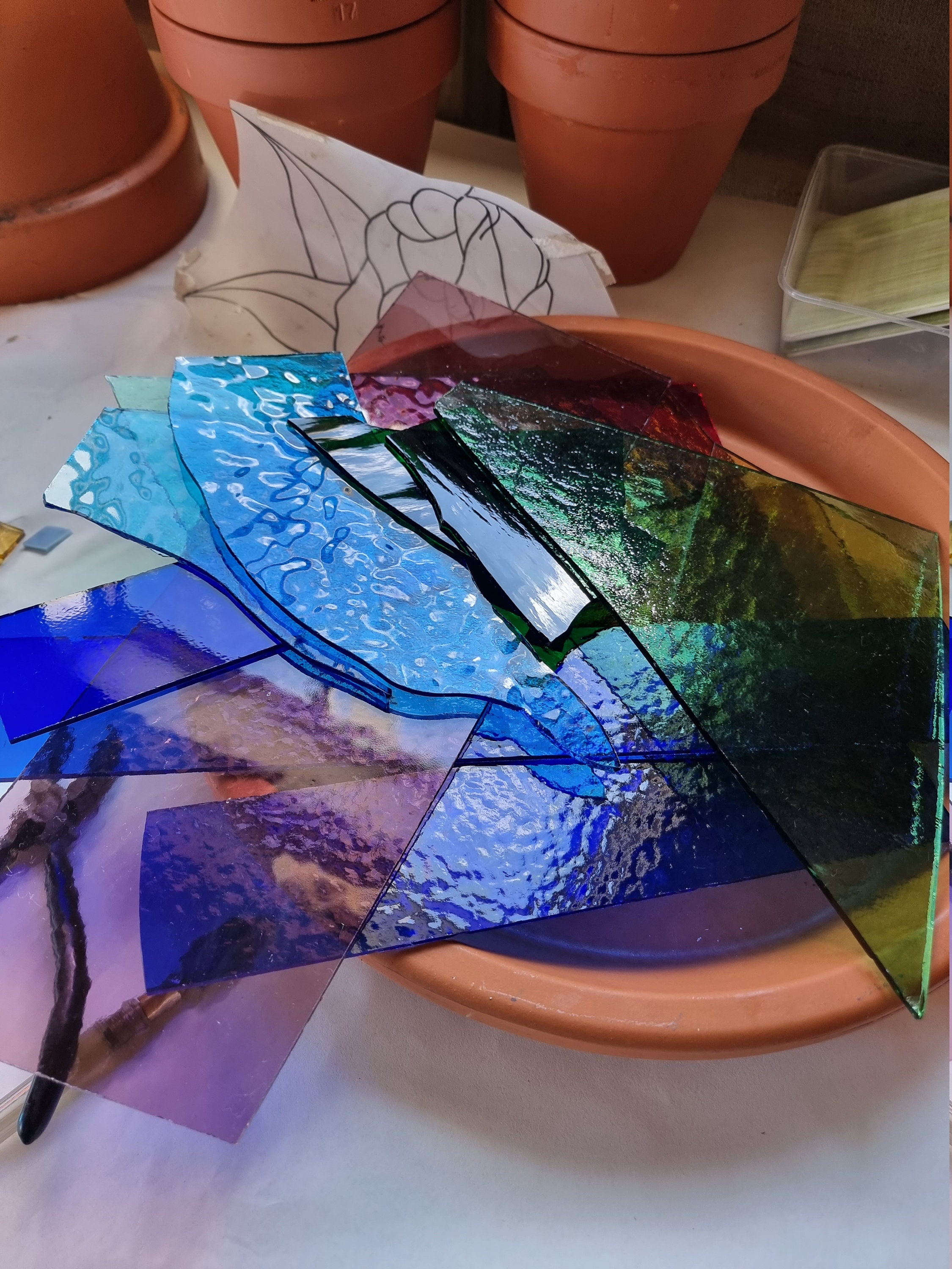 Glass Offcuts SMALL Sizes and Assorted Colours Etsy Australia