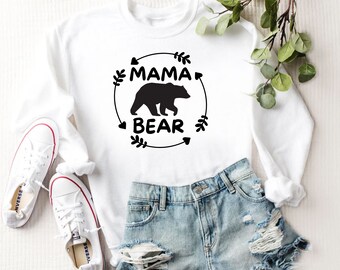 Mama Bear Womens Sweatshirt, Mom Gift