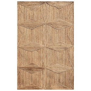 Beige jute runner rug Handmade hallway runner rug Indian hand-braided farmhouse carpets Outdoor patio rug Garden yoga mat 5x8 7x7 3x12 feet