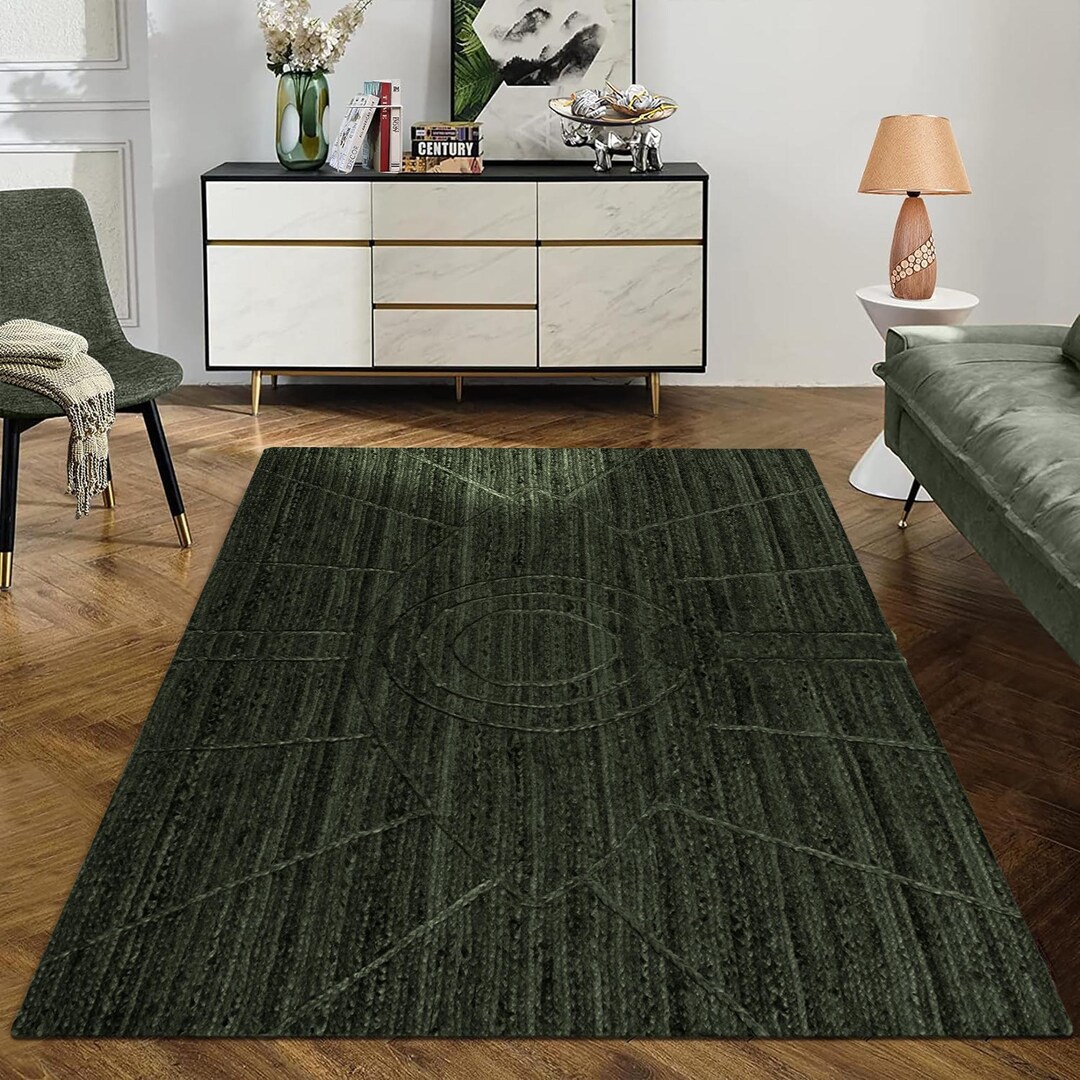 Large Juste Rug Handmade Natural Jute Rug Large Jute Rug Rectangle Rug Jute Braided Rug ...