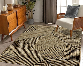 Braided Jute Rug, Handmade Indian Area Rug, Boho Decor