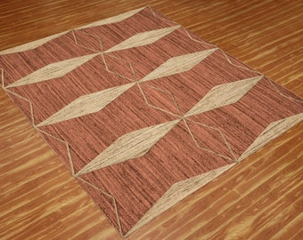 Tapis en jute marron Tapis indien en jute Tapis tressé à la main Tapis de passage de couloir Tapis carré kilim géométrique Tapis en jute personnalisé 4 x 6 6 x 6 5 x 8 4 x 20 pi