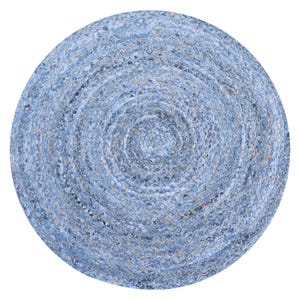 Hand Braided Rug, Round Cotton Jute Rug, Handmade Circle Area Rug, Boho Jute Rug, Home Deocr Dinning/Entrance Rug, Custom Rugs 3x3, 8x8 feet