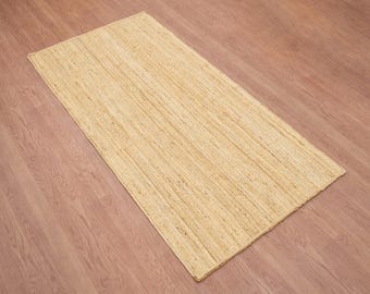 Handwoven Jute Rug - Natural Fiber Area Rug - Eco Friendly Farmhouse Decor