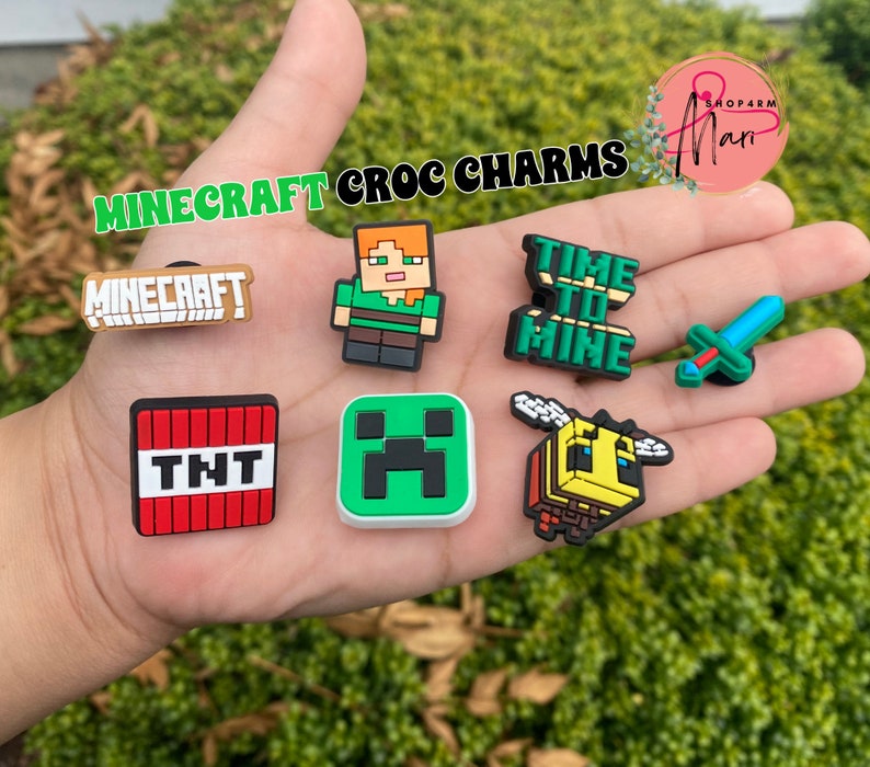 Minecraft Croc Charms Minecraft Shoe Clips Minecraft Time Etsy