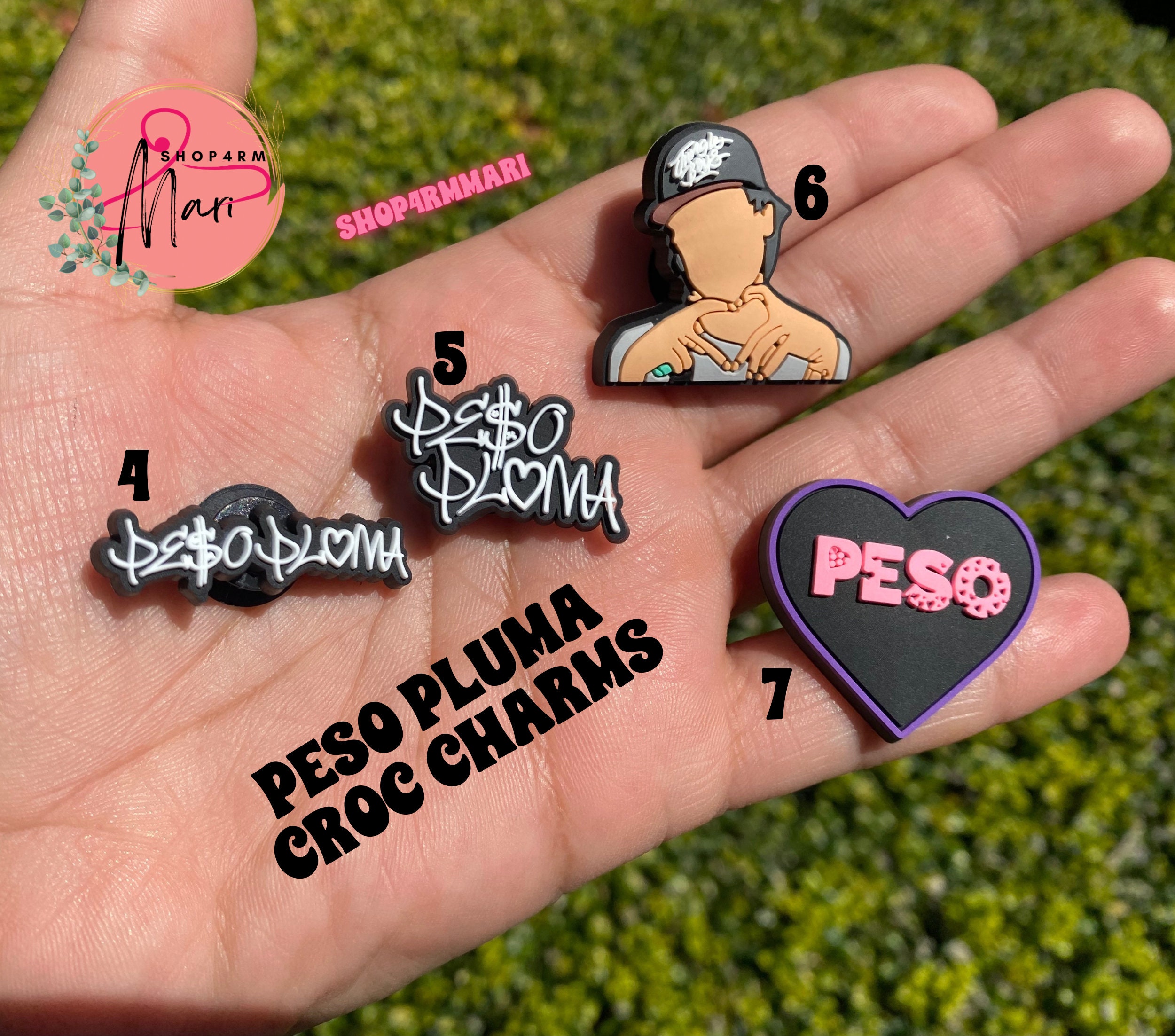 Peso Pluma Croc Charms 