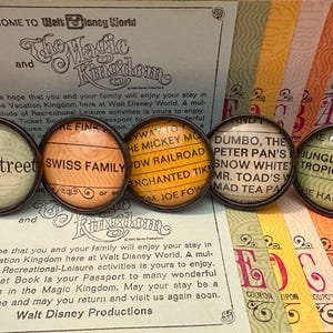 Magic Kingdom A-E Ticket Drawer Pulls