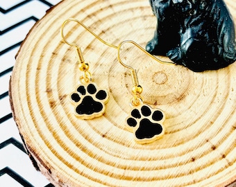 Dog paws earrings