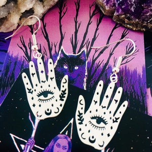 Hand shaped earrings