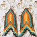 see more listings in the Fringe beaded earrings section