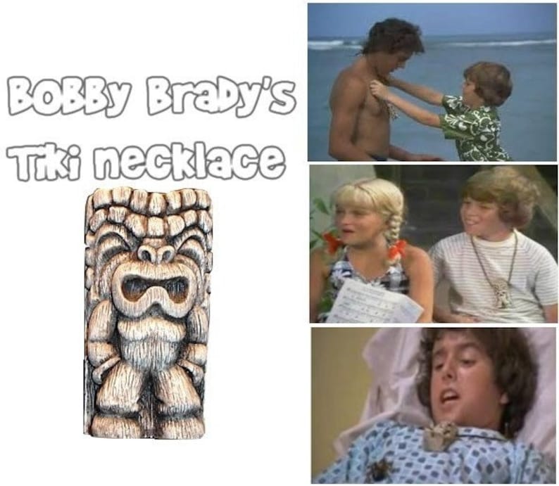 Bobby Brady From the Brady Bunch T.V. Show cursed Tiki Necklace Prop Etsy