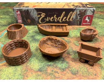 Everdell 3D Printing Upgrade Kit in Brown