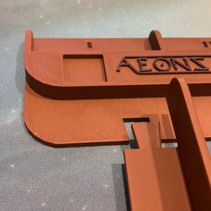Aeons End Spielhilfe Playerboard Charakter in Braun mit schwarzem Aufdruck 3D Druck -10