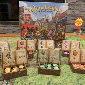 Quacksalber von Quedlinburg - Token Boxen - Brettspiel Zubehör