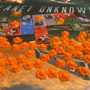 Planet Unknown Meteorite Marker Set 60 pieces in Orange