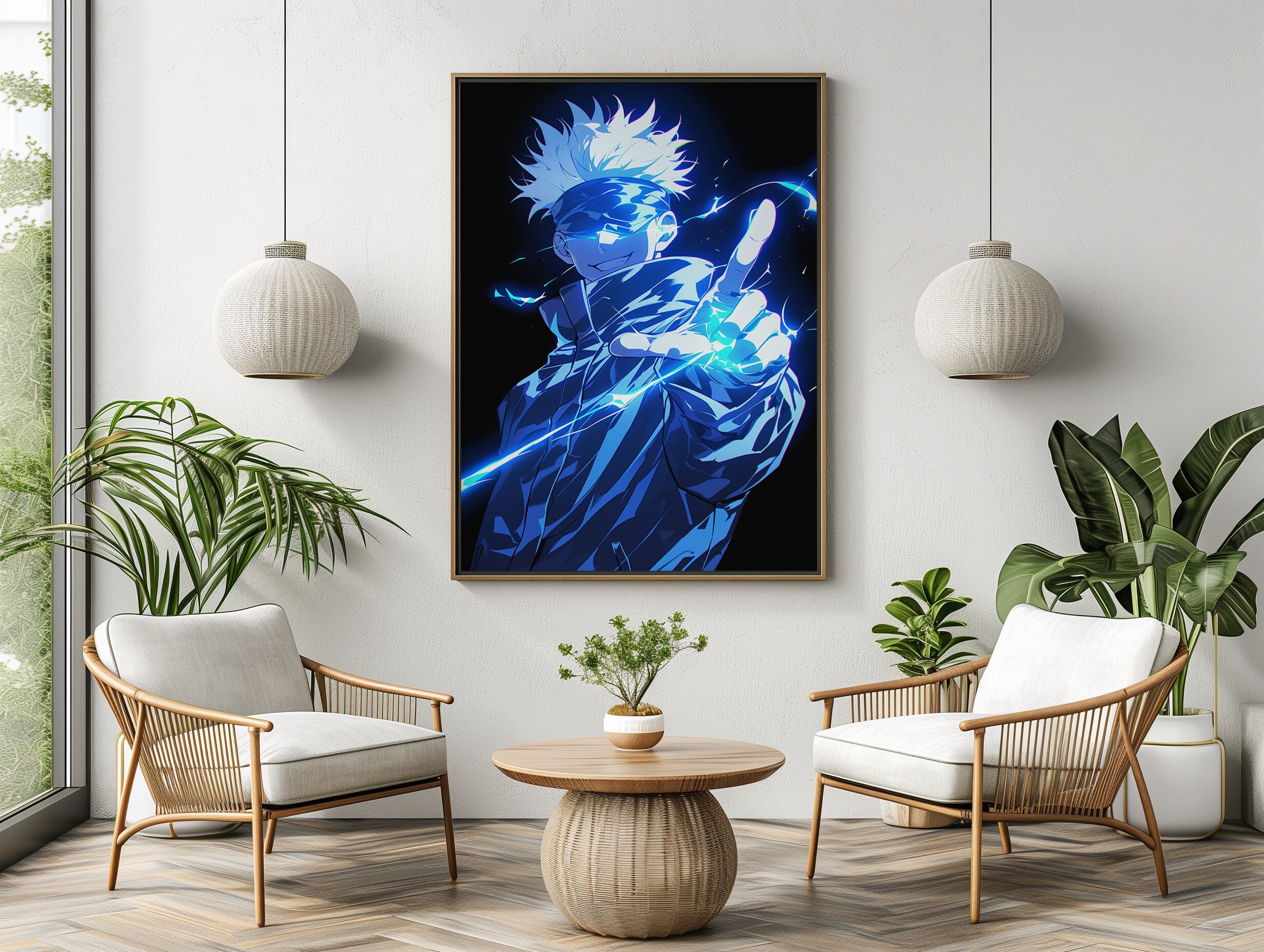 Gojo Poster.pdf Printable Anime, Satoru Gojo, Jujutsu Kaisen, Manga Poster, Anime Print ...