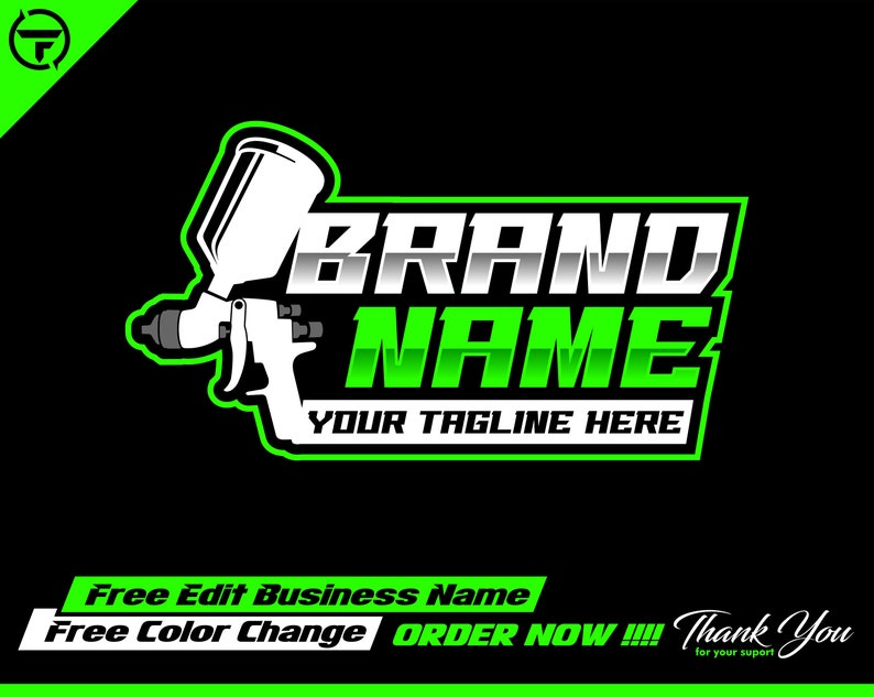paint logo - auto paint logo - automotive logo - car logo - auto work - auto custom - auto service - services image 1
