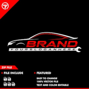 car logo - car service - auto service - car vector - automotive