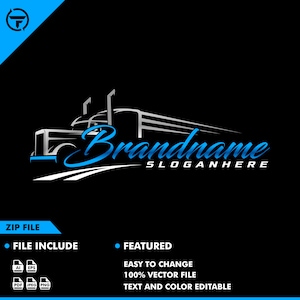 logotipo de camiones - logotipo de camiones - camión - vector - ilustración - servicio - carga - transporte - automoción