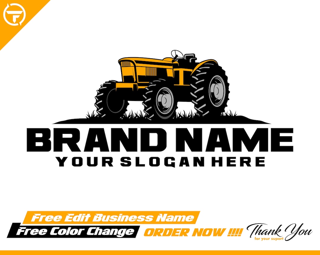 Custom Tractor Farm Logo Design – Vector Illustration (digital Download ...