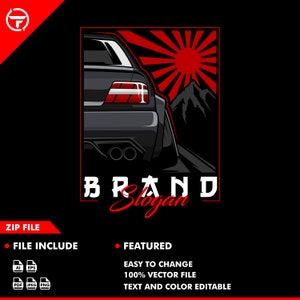 car logo - car vector - illustration - jdm - automotive