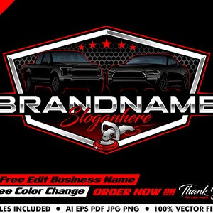 car logo - automotive logo - auto detailing logo - detailing - pickup logo - vector - automotive - illustration