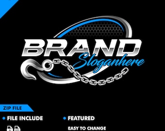 towing logo - towing - truck logo - pickup logo - truck - car logo - tow - vector - illustration - automotive
