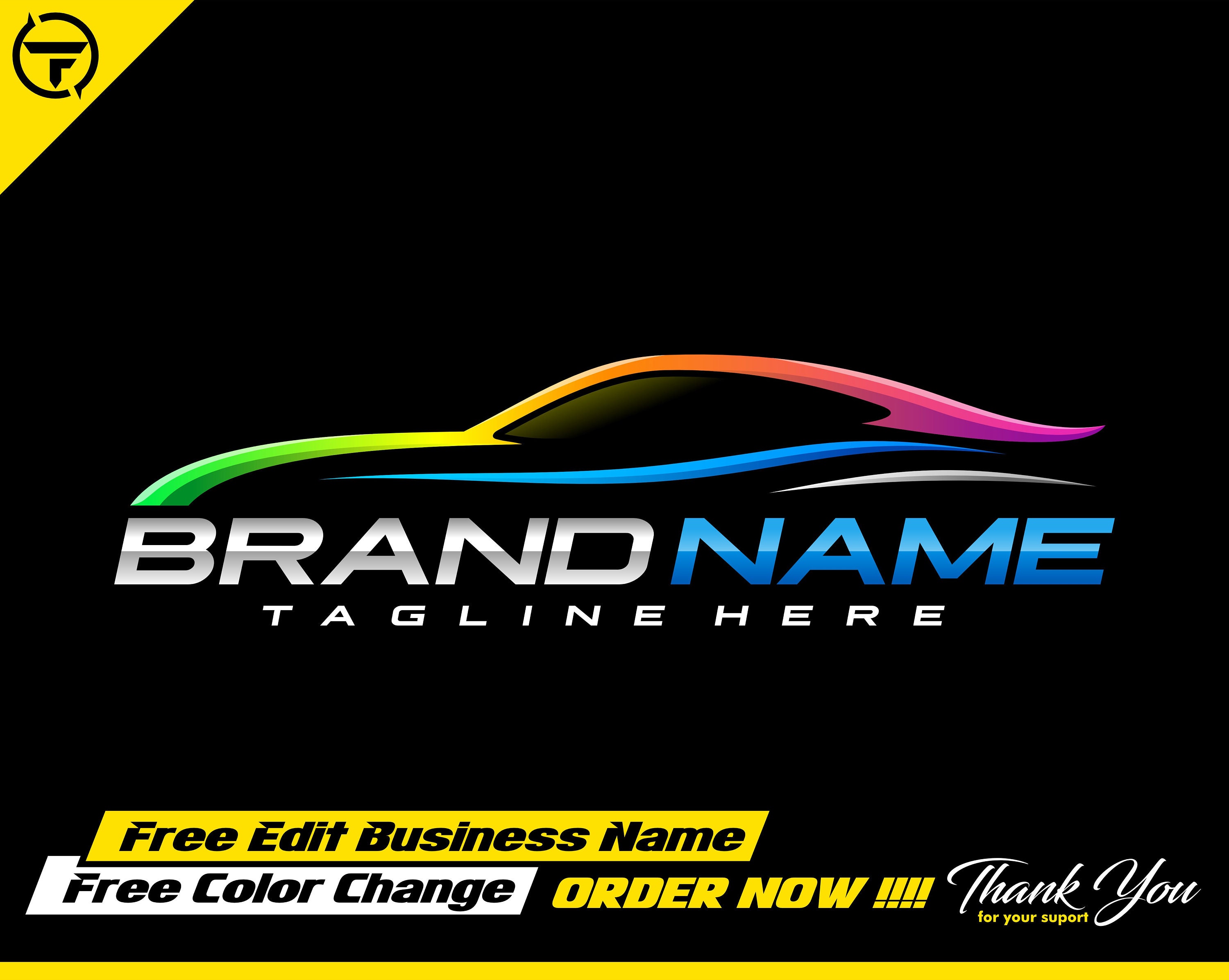 Auto Paint Logo Sport Car Logo Repair Logo Car Paint Paint Car Logo Car
