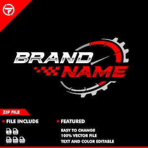 auto speed logo - racing logo - race car logo - automotive
