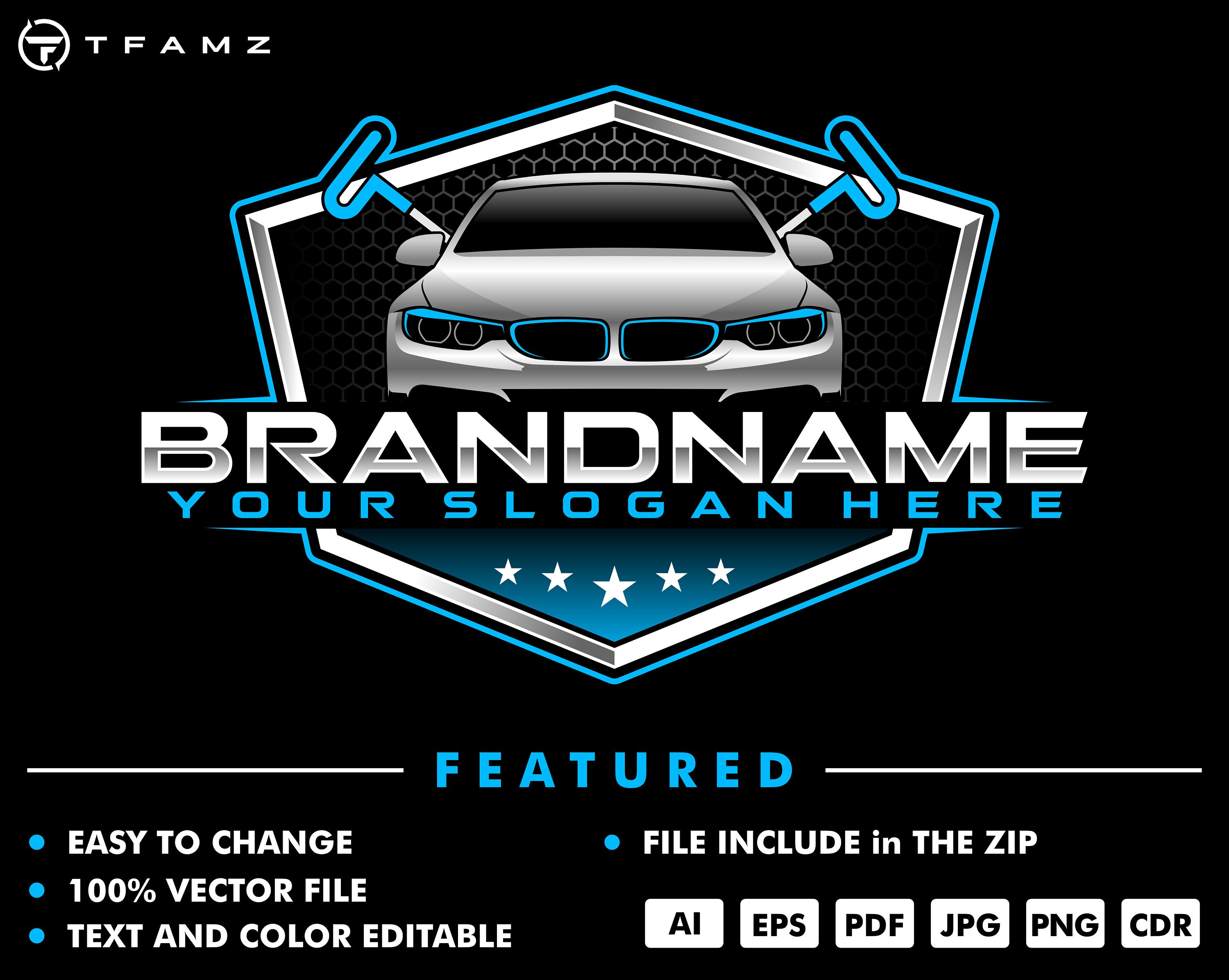Automotive Logo Design – Custom Car Service Branding (digital Download ...