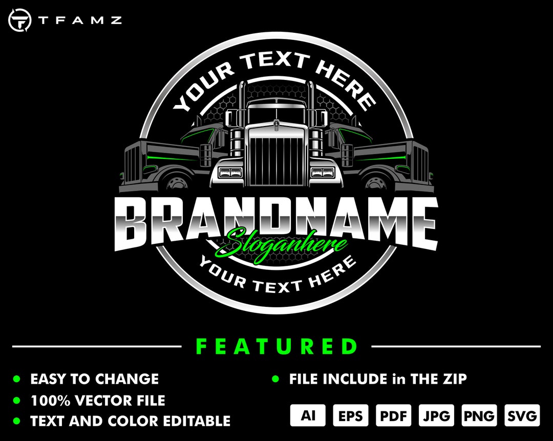 Custom Trucking Company Logo Design – Automotive Branding (digital ...