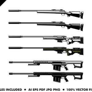 sniper vector set - target - vector - illustration - sport logo
