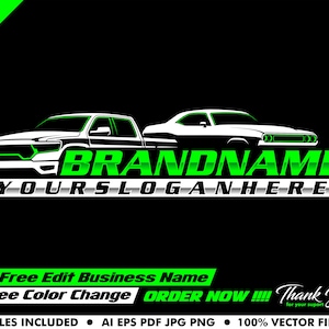 car logo - automotive logo - pickup logo - muscle car logo - car vector - illustration - vehicle
