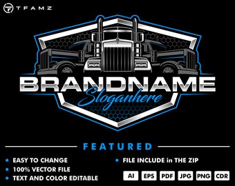 Trucking Logo - LKW Logo - LKW - Trucking - Transport - Service - Disel - Automobillogo - Logistik - Logovorlage