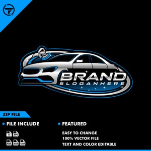 auto detailing logo - car wash - car logo design - sport car - detailing - car vector - vector - illustration - automotive logo - automotive