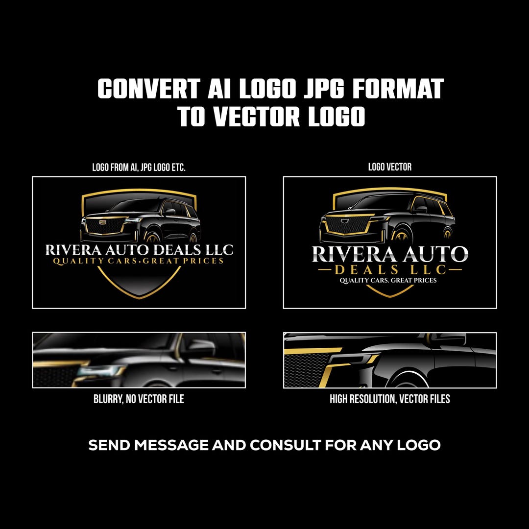 Convert AI Generated Logo to Vector - Etsy