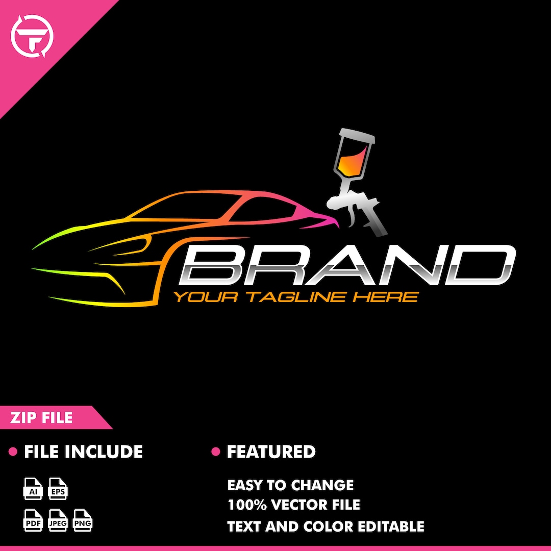 Auto Paint Logo Paint Car Logo Logo Automotive Etsy